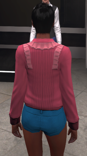 Frilled shirt, dark pink, back.png