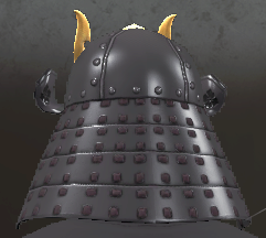 Kabuto samurai helmet, male, back.png