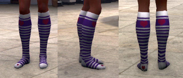 File:Knee-high heart socks, white and purple, female.png - CryGaia Wiki