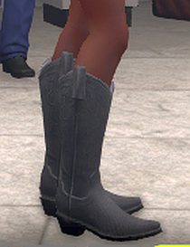 Western boots, grey, side.png